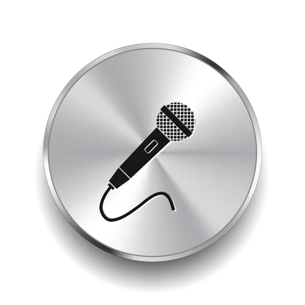 Conception icône de microphone — Image vectorielle