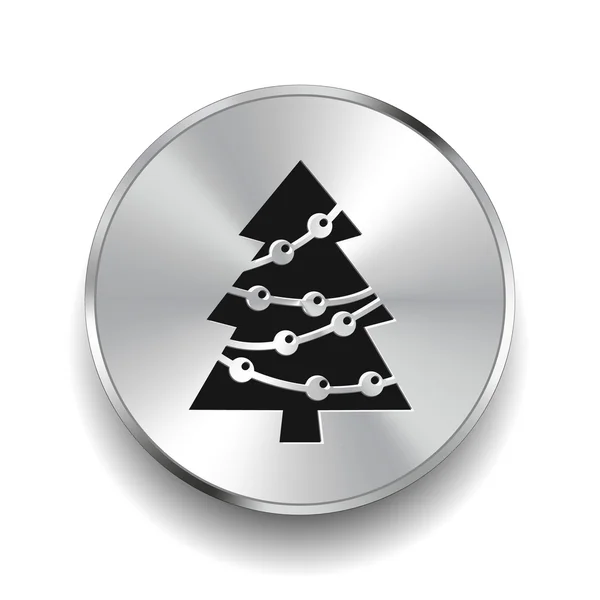 Icono del árbol de Navidad — Vector de stock