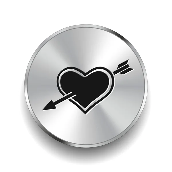 Пиктограф сердца со стрелкой — стоковый вектор