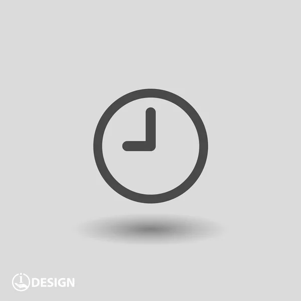 Pictograph of  clock  icon — Stock Vector