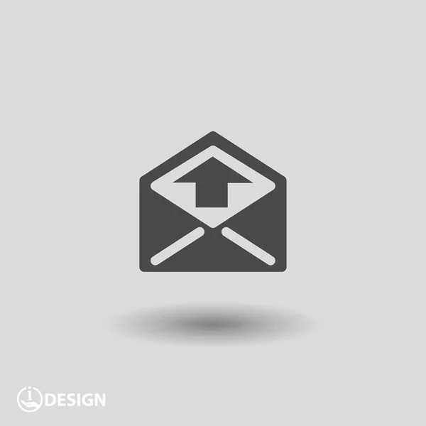 Pictografía del icono de correo — Vector de stock