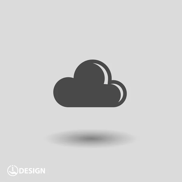 Pictogramme de l'icône du nuage — Image vectorielle