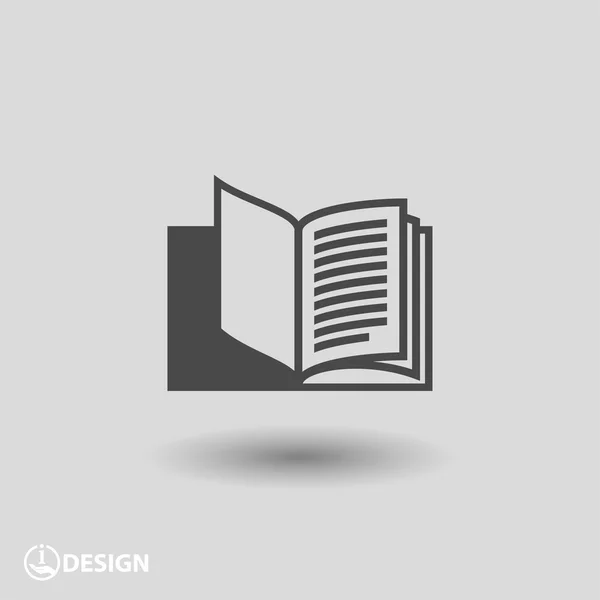 Pictografía del icono del libro — Vector de stock