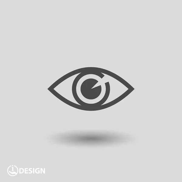 Pictografía del icono del ojo — Vector de stock