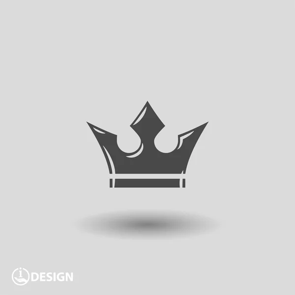 Pictograph of crown icon — Stock Vector