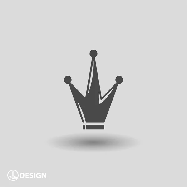 Pictograph of crown icon — Stock Vector
