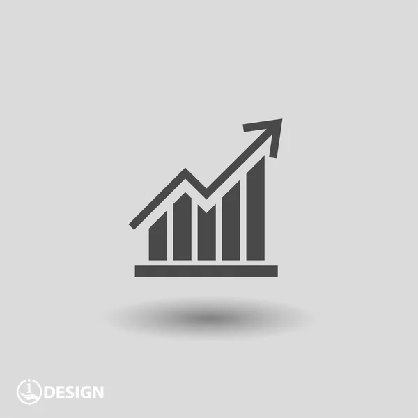 Pictograma do ícone gráfico — Vetor de Stock