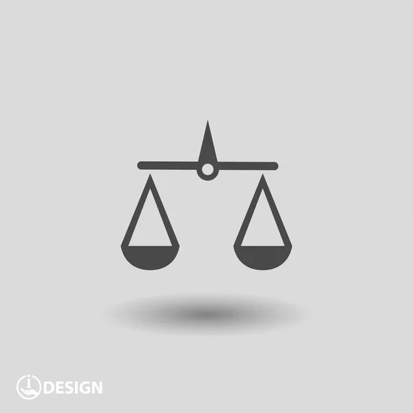 Escalas pictográficas de justicia — Vector de stock