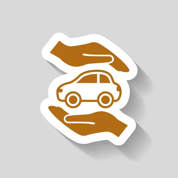 Pictografía del icono del coche — Vector de stock