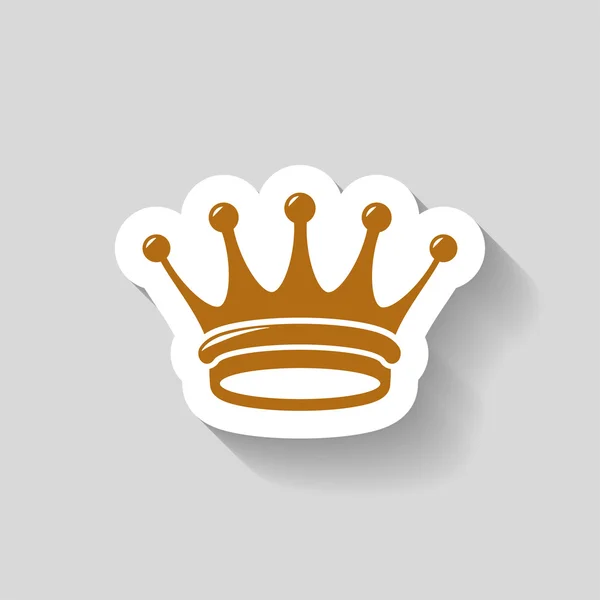 Pictografía del icono de la corona — Vector de stock