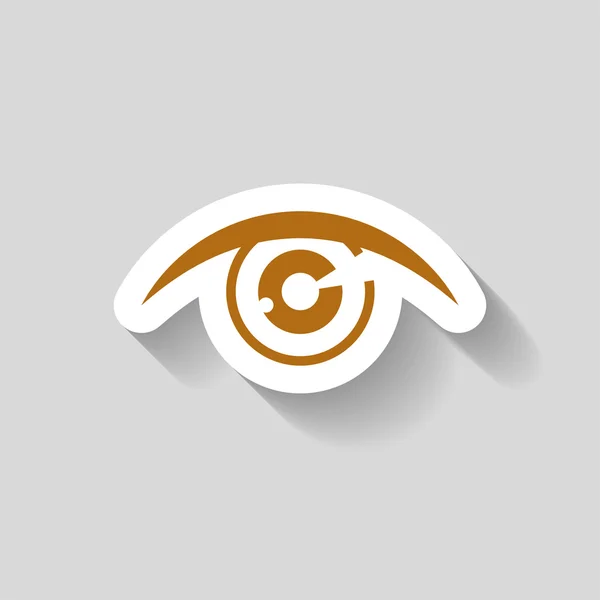 Pictografía del icono del ojo — Vector de stock