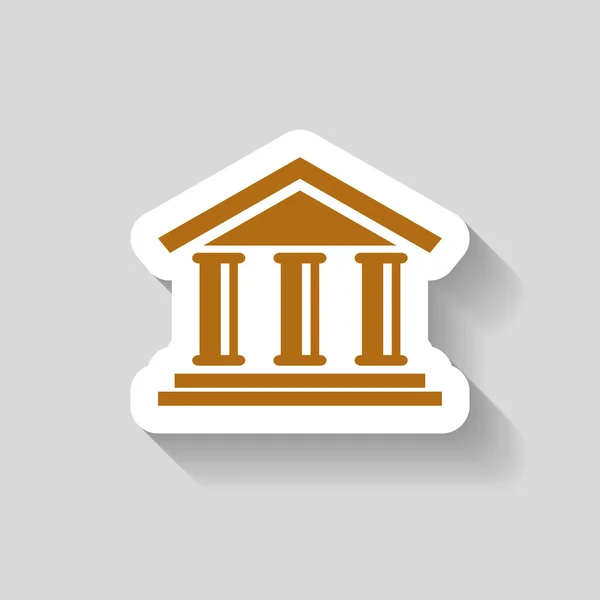 Pictograph of bank icon — Stock Vector