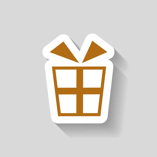 Geschenkbox-Symbol — Stockvektor