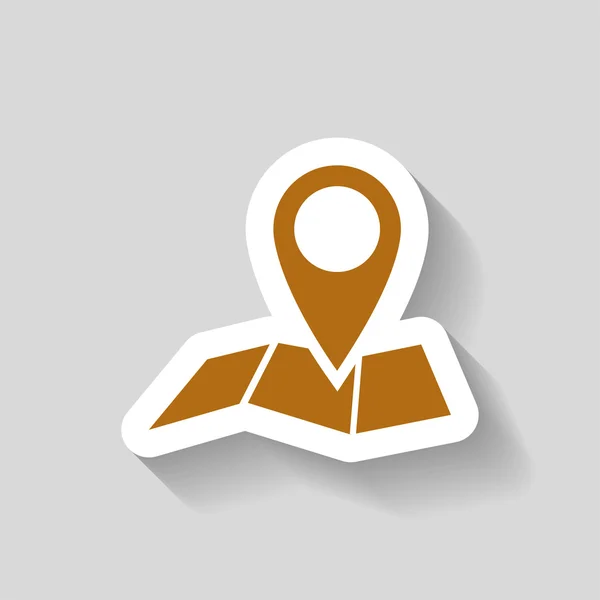 Pin on the map icon — Stock Vector