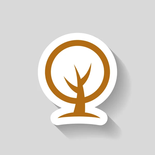 Pictografía del icono del árbol — Vector de stock