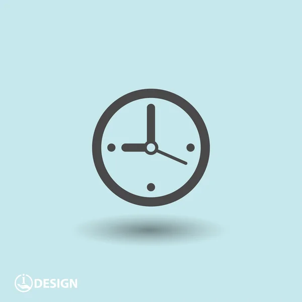 Pictografía del icono del reloj — Archivo Imágenes Vectoriales