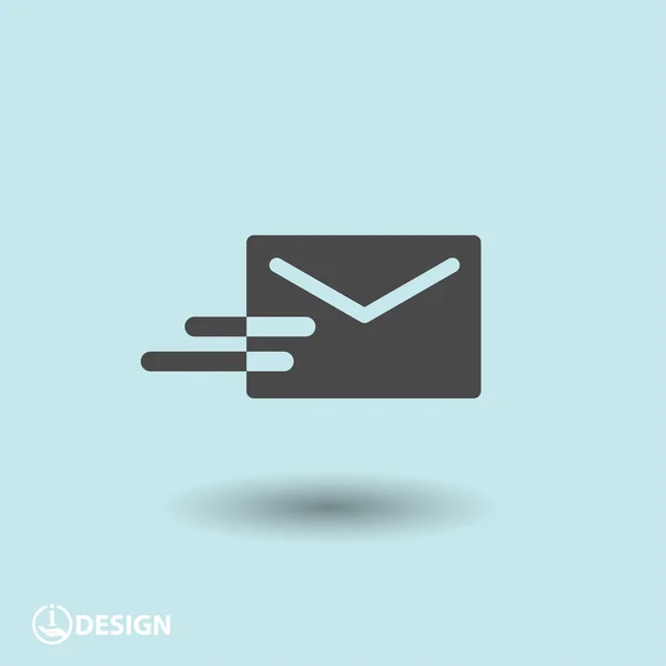 Pictografía del icono de correo — Vector de stock