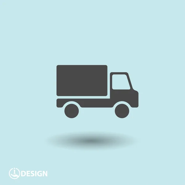 Pictograph of truck icon — Stock Vector