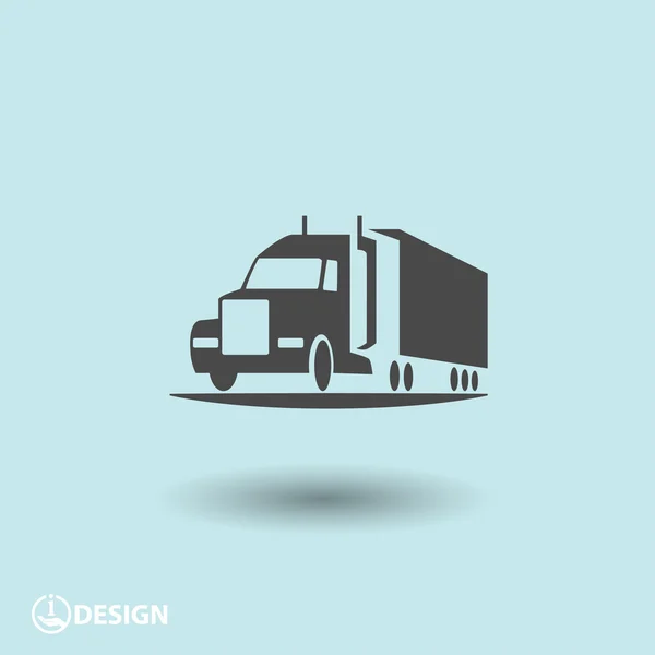 Pictograph van vrachtwagen pictogram — Stockvector