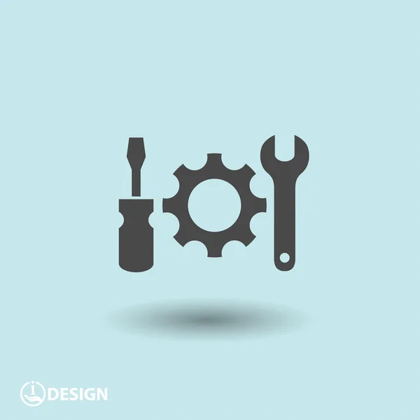 Pictograph of gear icon — Stock Vector