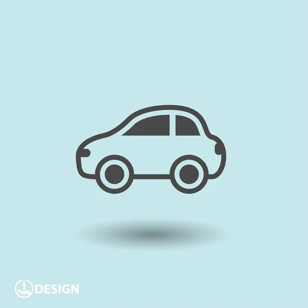 Pictografía del icono del coche — Vector de stock