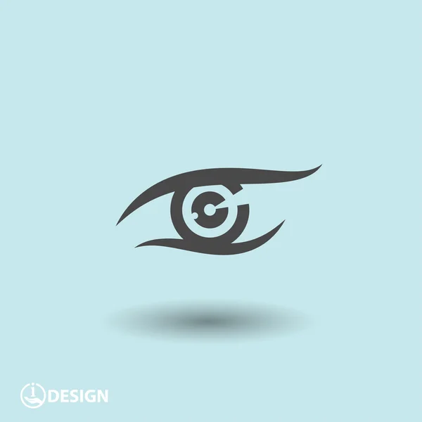 Pictografía del icono del ojo — Vector de stock