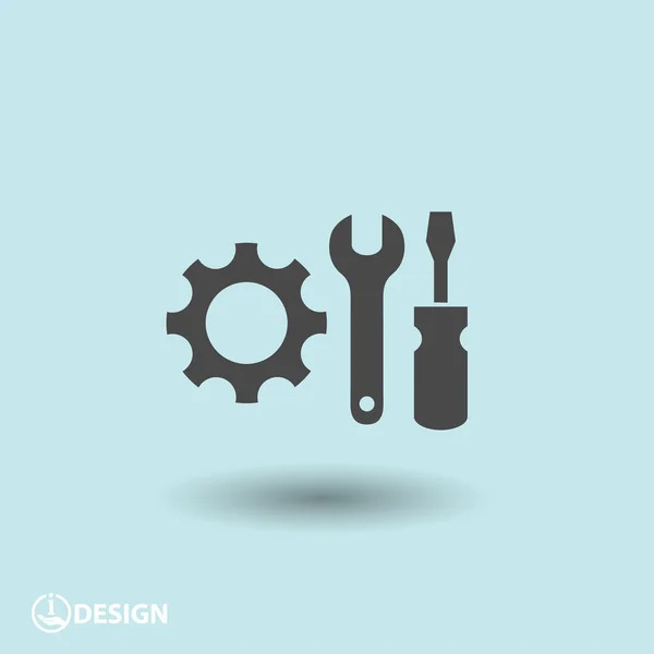 Pictograph of gear icon — Stock Vector