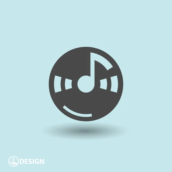 Pictogramme de note de musique — Image vectorielle