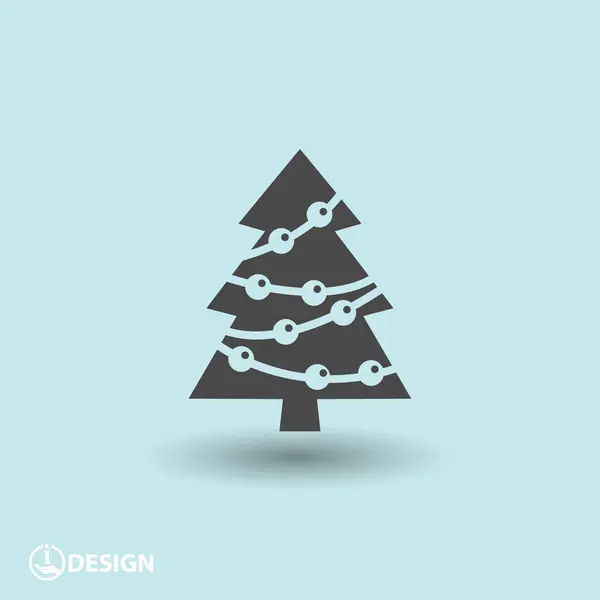 Pictografía del árbol de Navidad — Archivo Imágenes Vectoriales