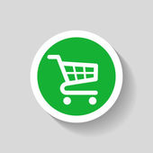 Pictograph of shopping cart icon