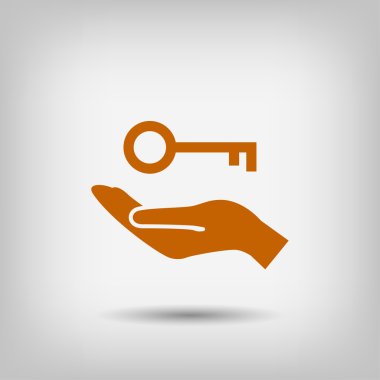 Pictograph of key icon clipart