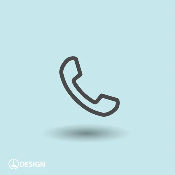 Pictograph of phone  icon — Stock Vector