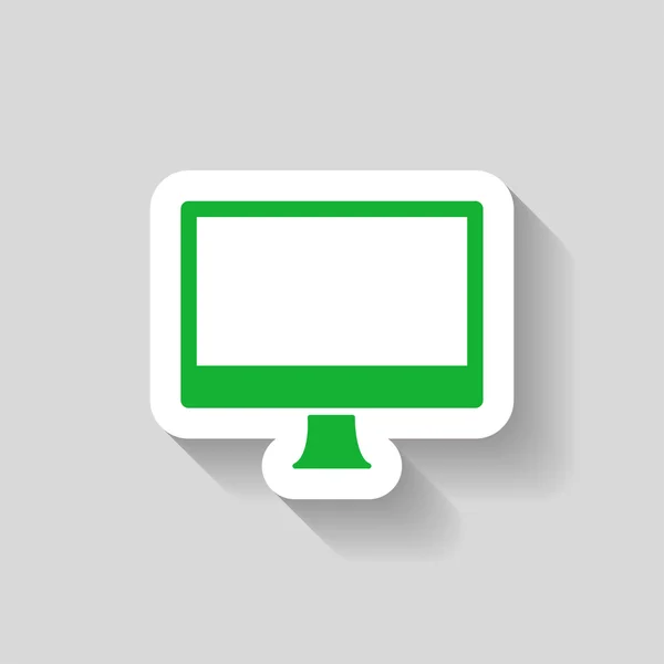 Pictograph of computer icon — Stock Vector
