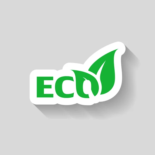 Pictograph of eco icon — Stock Vector