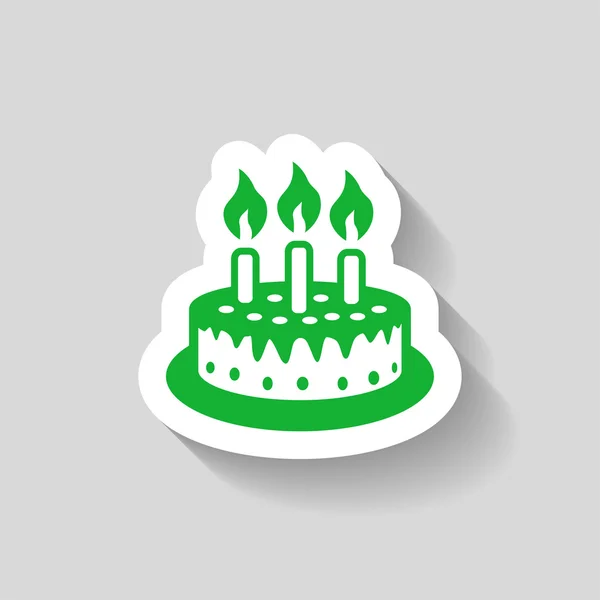 Pictograph of cake icon — Stock Vector