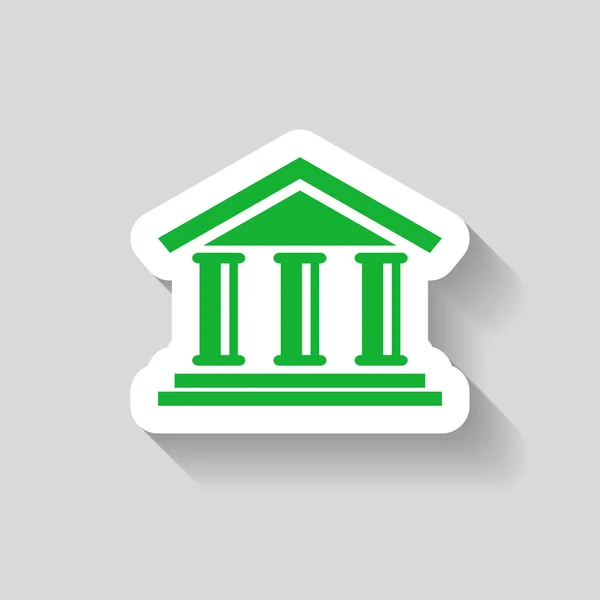 Piktogramm der Bank-Ikone — Stockvektor