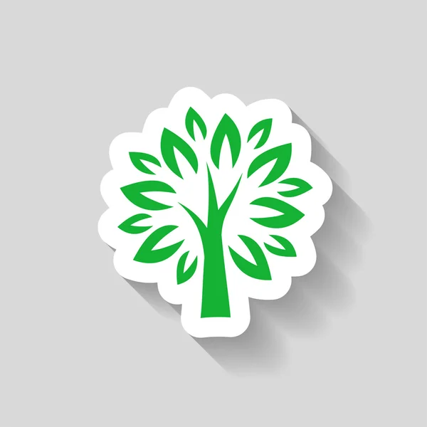 Pictografía del icono del árbol — Vector de stock