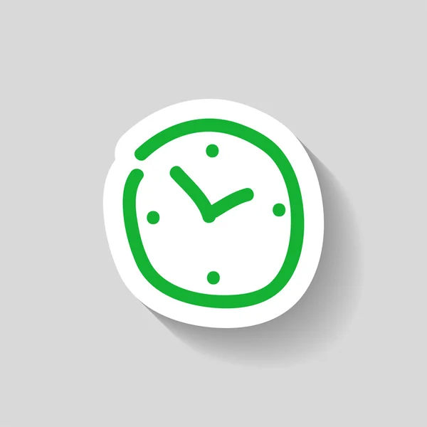 Pictograph of  clock icon — Stock Vector