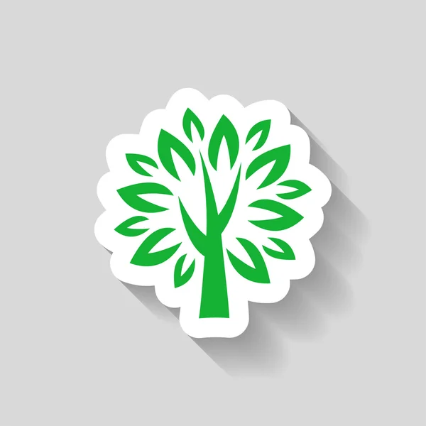 Pictografía del icono del árbol — Vector de stock