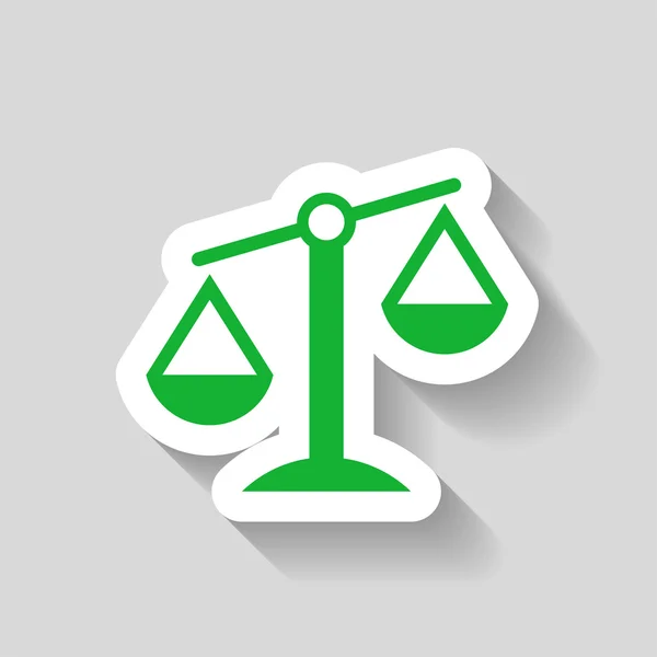 Justice scales icon — Stock Vector