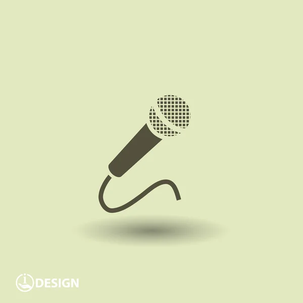 Mikrofon ikon tervezés — Stock Vector