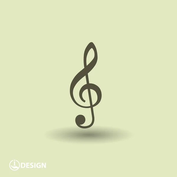 Pictografía de la clave musical — Vector de stock