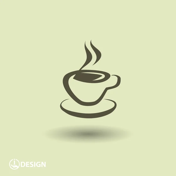 Pictograph van cup pictogram — Stockvector