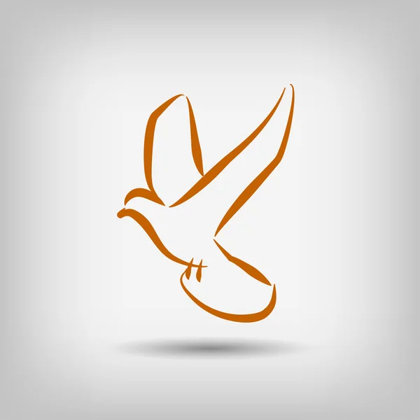 Pictograph för bird icon — Stock vektor