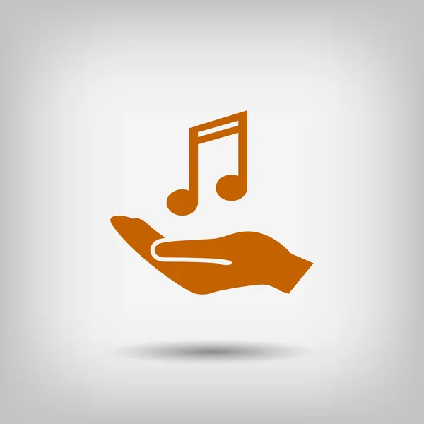 Pictograph of music icon — Stock Vector