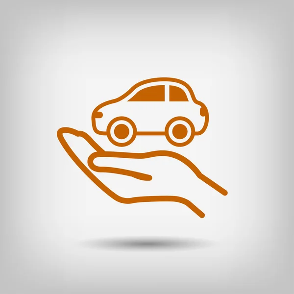 Pictograph of car icon — Stock Vector