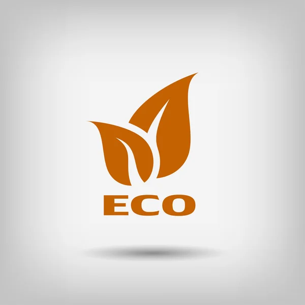 Pictograph of eco icon — Stock Vector