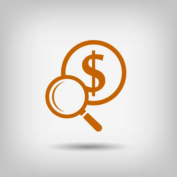 Pictograph of money icon — Stock Vector