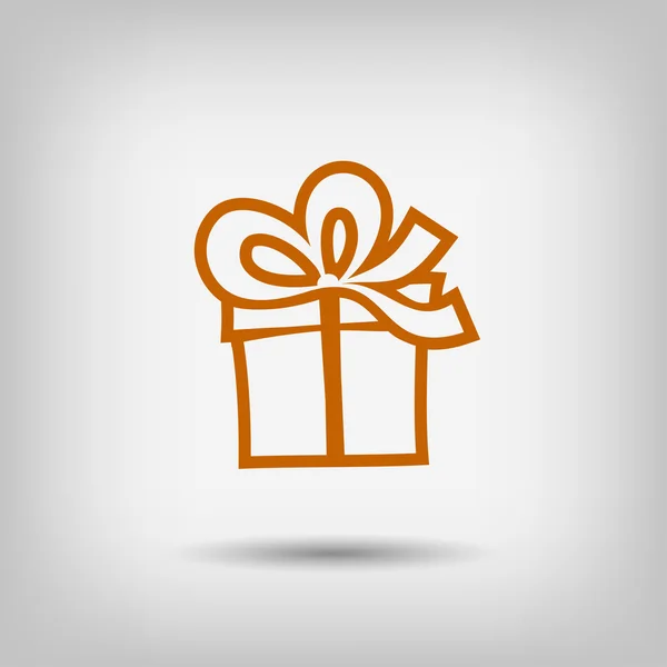 Icono de caja de regalo — Archivo Imágenes Vectoriales