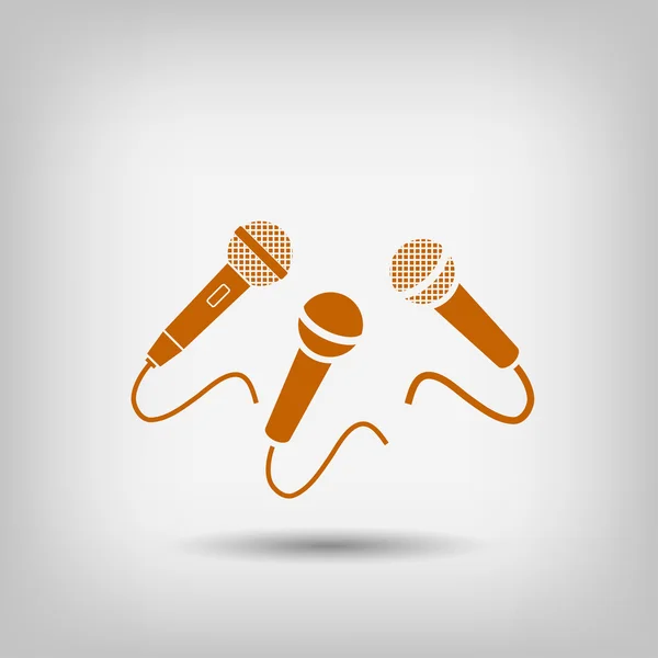 Design de ícone de microfone —  Vetores de Stock